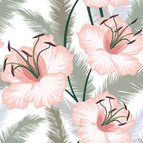 小碎花手绘花大牌潮流