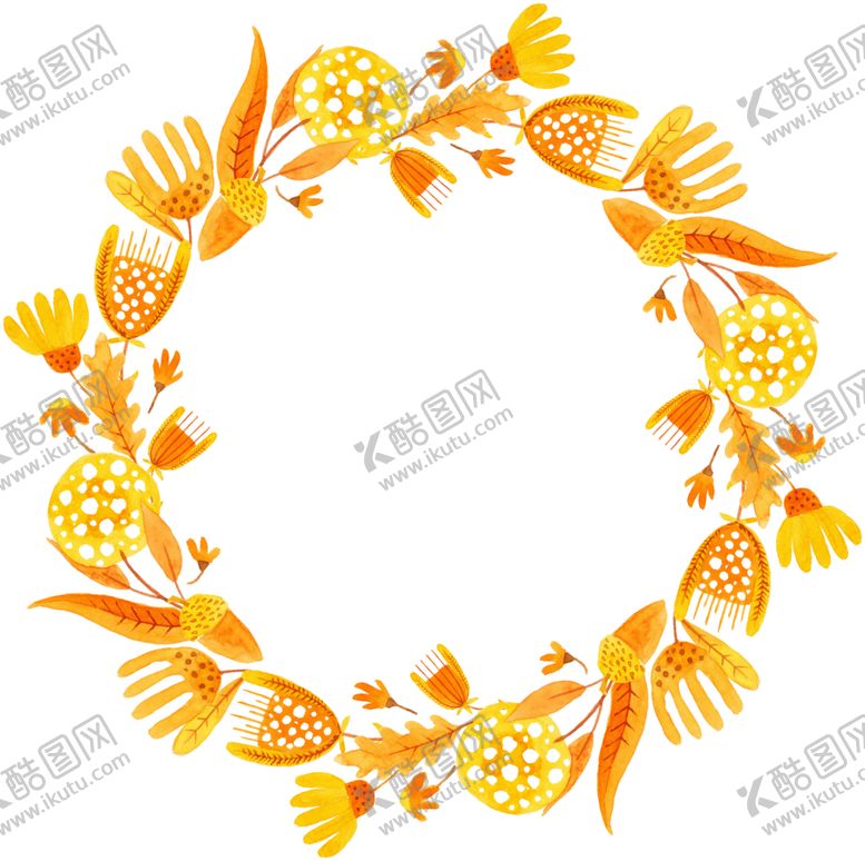 编号：66173107132053548356【酷图网】源文件下载-水彩植物