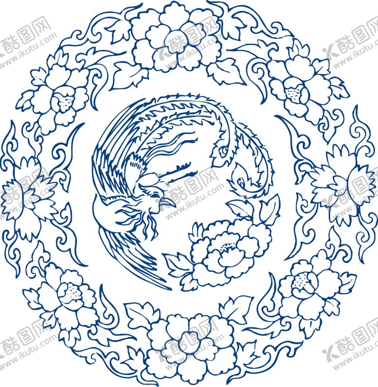 编号：85297901130702469194【酷图网】源文件下载-中国风古典青花瓷图案