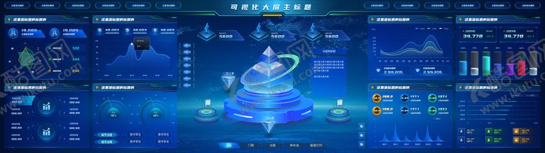 编号：54725309212025253945【酷图网】源文件下载-可视化大屏ui设计