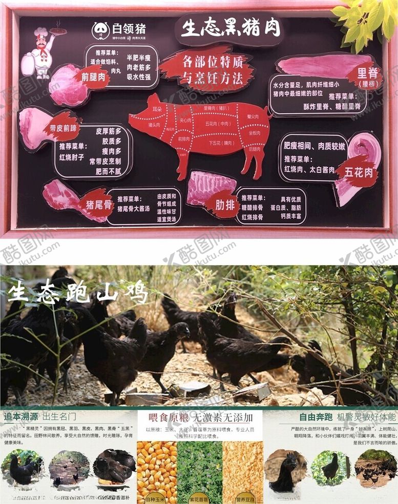 编号：63771305160212312850【酷图网】源文件下载-生态黑猪肉