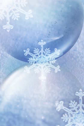 雪花背景下设计圣诞