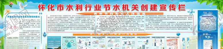 编号：81943504201332038001【酷图网】源文件下载-水资源展板节水保护生态