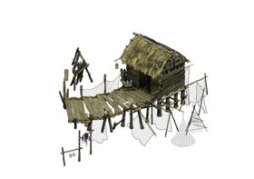 游戏房屋建筑物元素