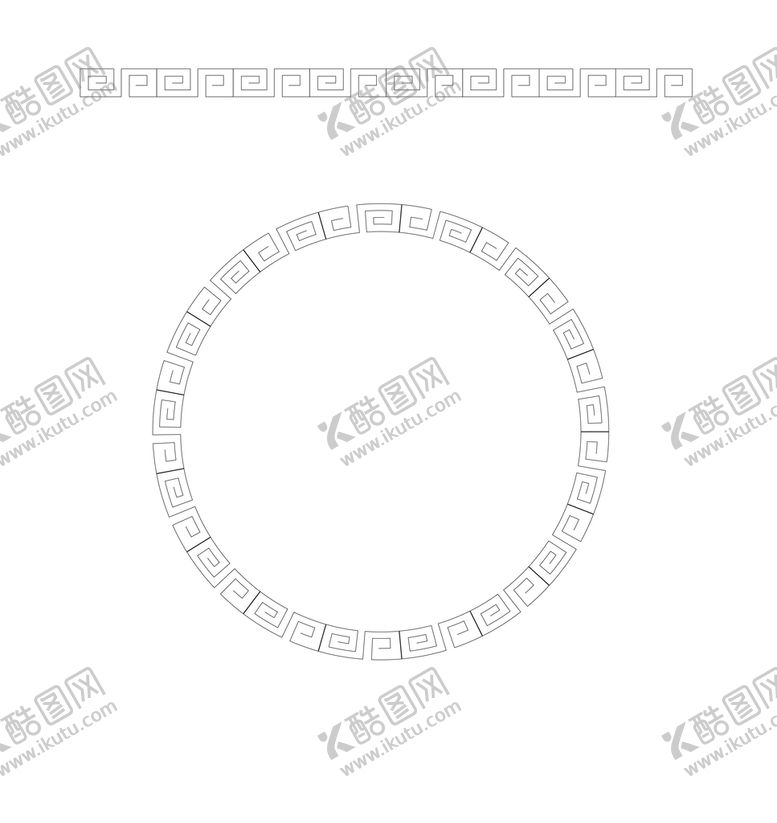 编号：29018309160654026513【酷图网】源文件下载-回形纹边框纹理