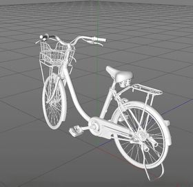 C4D模型自行车
