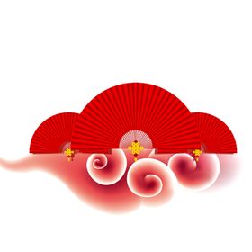 扇子祥云