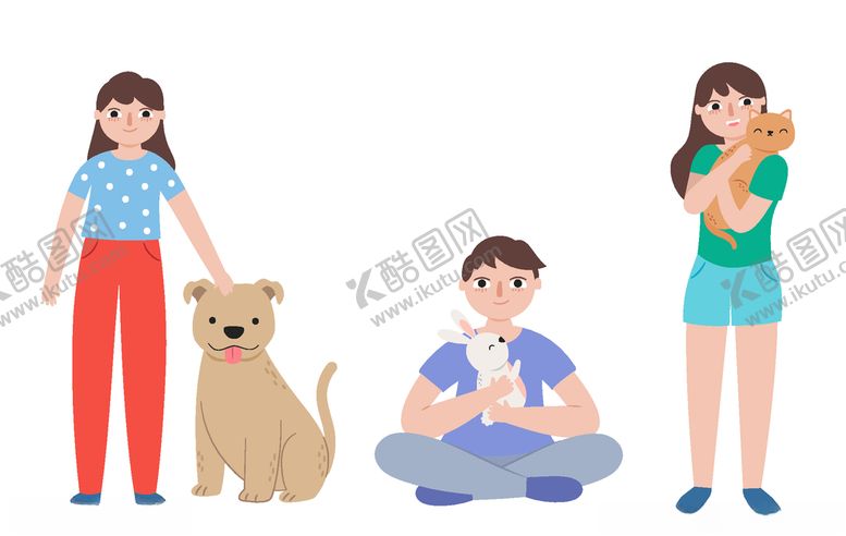 编号：38583109262159205382【酷图网】源文件下载-矢量可爱宠物