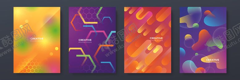 编号：86101710311546342717【酷图网】源文件下载-多彩抽象图案背景集合