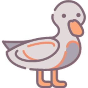 简笔动物矢量插画