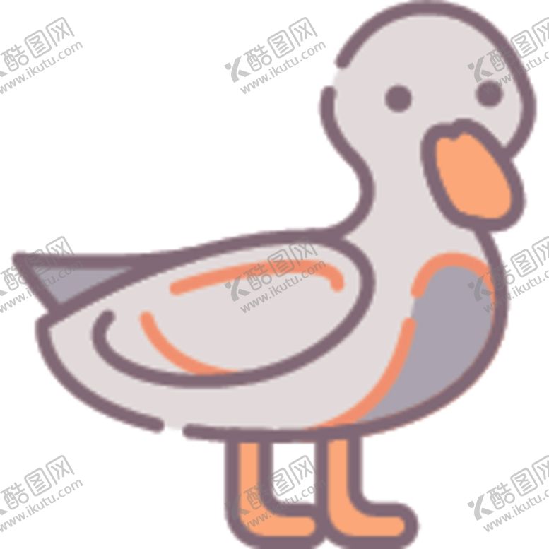 编号：75493310072147219547【酷图网】源文件下载-简笔动物矢量插画