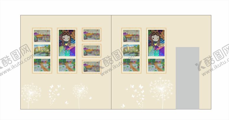编号：38531401151445112112【酷图网】源文件下载-书画展馆文化墙