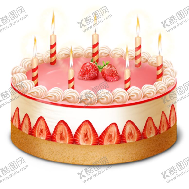 编号：80817810060534203085【酷图网】源文件下载-生日蛋糕