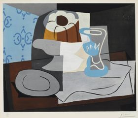 毕加索抽象绘画作品彩色油手涂鸦装饰