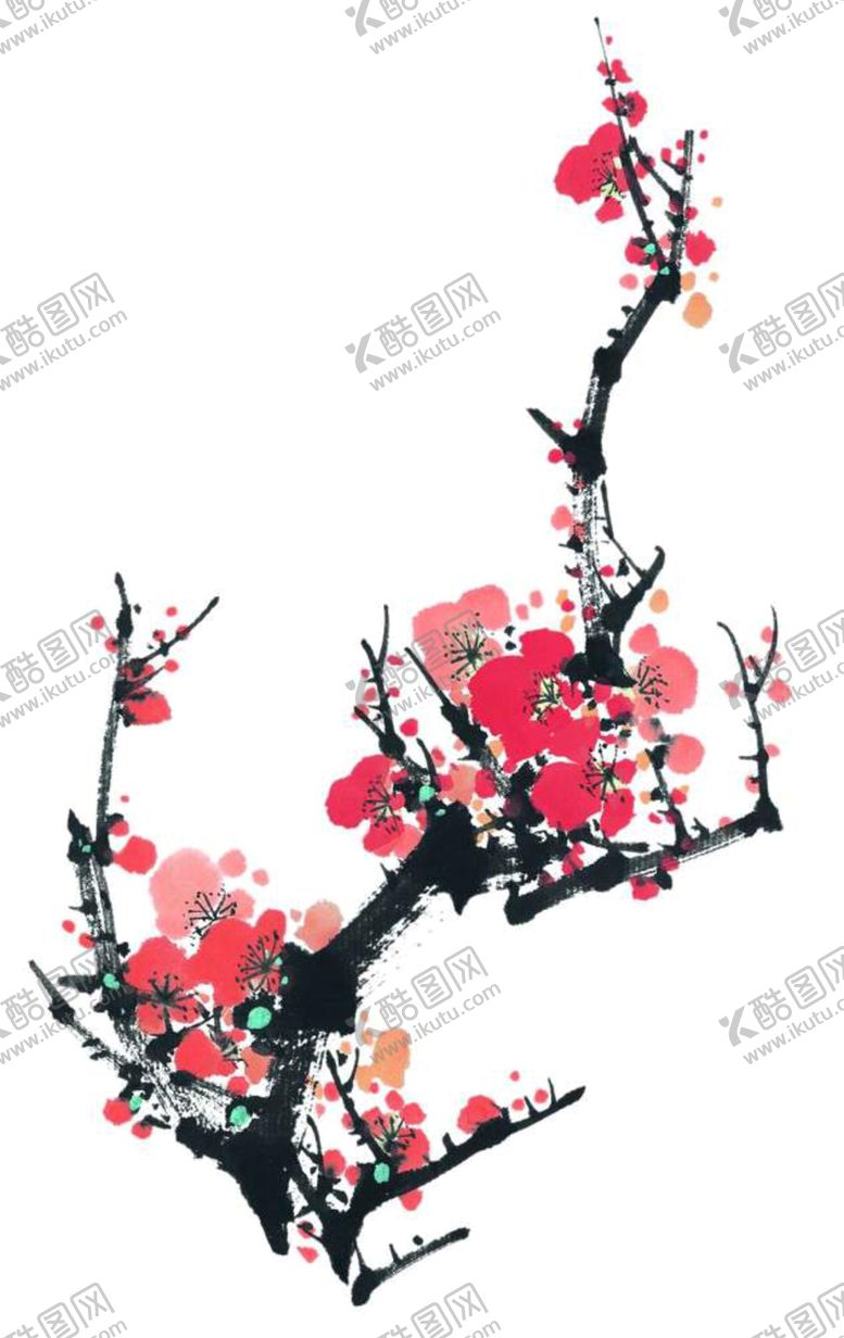 编号：47266705180227307876【酷图网】源文件下载-中国风水墨梅