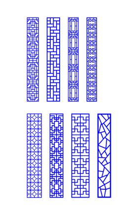 窗花 镂空花纹 屏风 隔断雕花