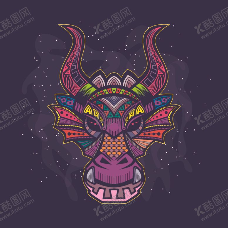 编号：93673309250452012142【酷图网】源文件下载-矢量动物头像