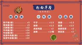 粉面价格表