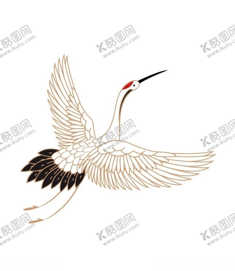 编号：83944710060340535102【酷图网】源文件下载-仙鹤插画