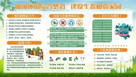 垃圾分类环境整治保护制度展板