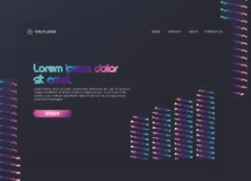 几何背景创意时尚h5界面图形
