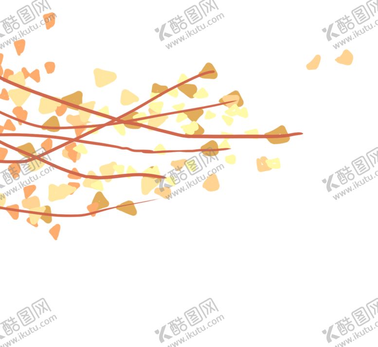 编号：12012306250822346152【酷图网】源文件下载-秋天银杏叶