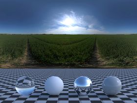 C4D天空贴图HDR贴图室外环境光照写实环境
