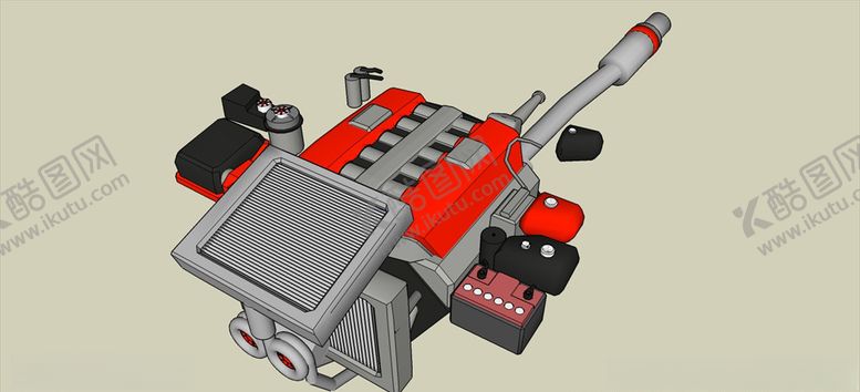编号：30416310030310557182【酷图网】源文件下载-BMW发动机模型