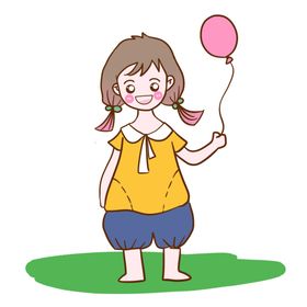 女孩手绘漂亮儿童卡通人物