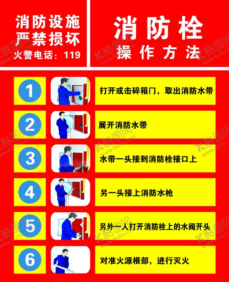 编号：36300701251358385021【酷图网】源文件下载-消防栓使用方法