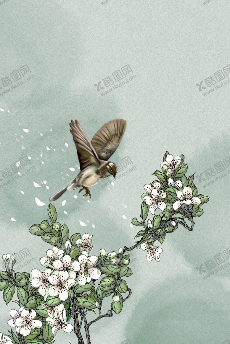 编号：60669204300300386018【酷图网】源文件下载-花鸟工笔