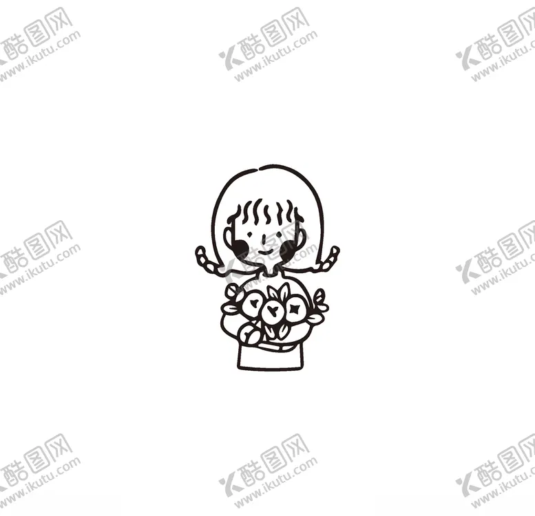 编号：14429804070349194272【酷图网】源文件下载-卡通女孩