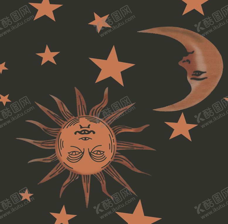 编号：38087606241803206994【酷图网】源文件下载-太阳月亮星星数码爆款