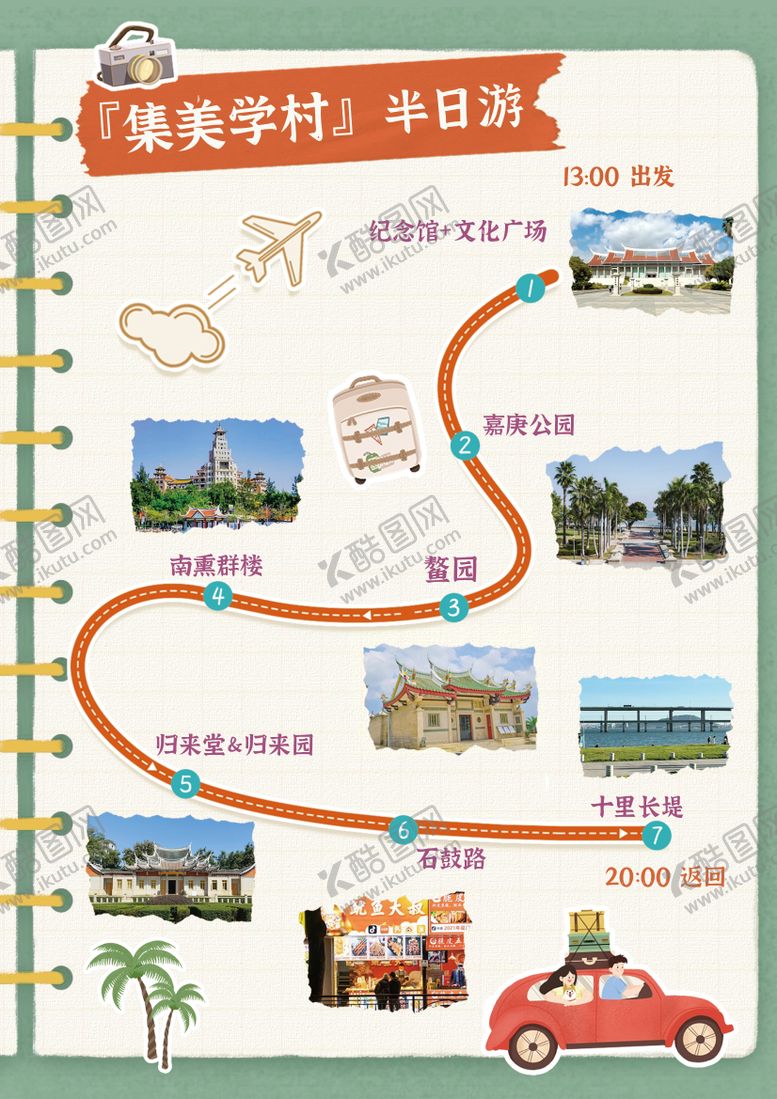 编号：44937709192206271199【酷图网】源文件下载-绿色城市旅游打卡攻略