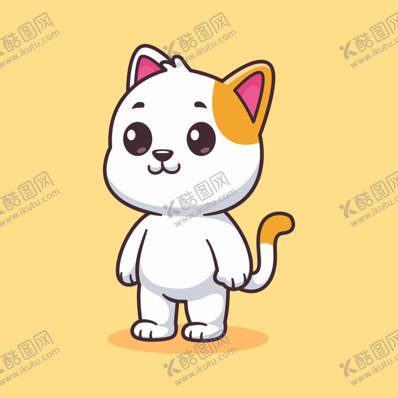 编号：72504702120521551986【酷图网】源文件下载-矢量卡通小猫