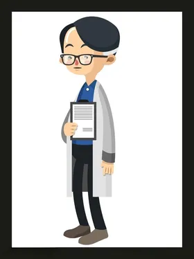 手绘医疗人物护素材护