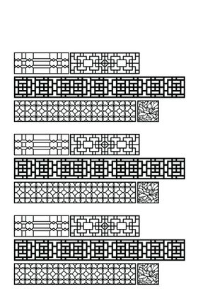 家居隔断 中式花纹 雕花