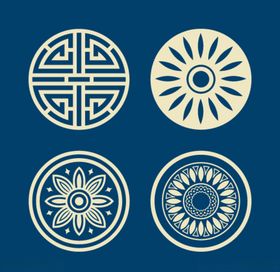 圆形花纹
