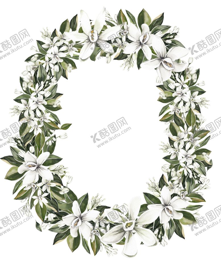 编号：18647712091748348425【酷图网】源文件下载-柑橘花环