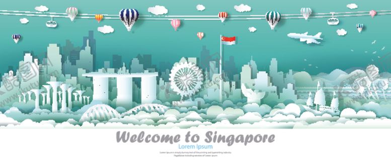 编号：44707210101702236651【酷图网】源文件下载-城市剪纸插画