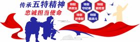 编号：97282810291226587781【酷图网】源文件下载-警队五特精神文化墙