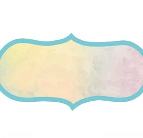 矢量水彩标签元素