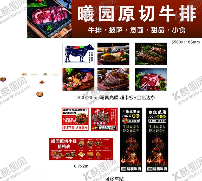 编号：21930804142337485119【酷图网】源文件下载-澳洲原切牛排多样展示