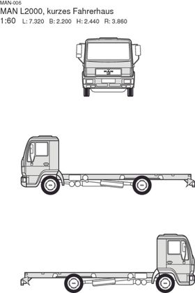 手绘货运汽车