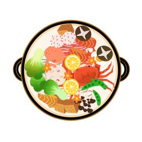 手绘餐饮元素菜单