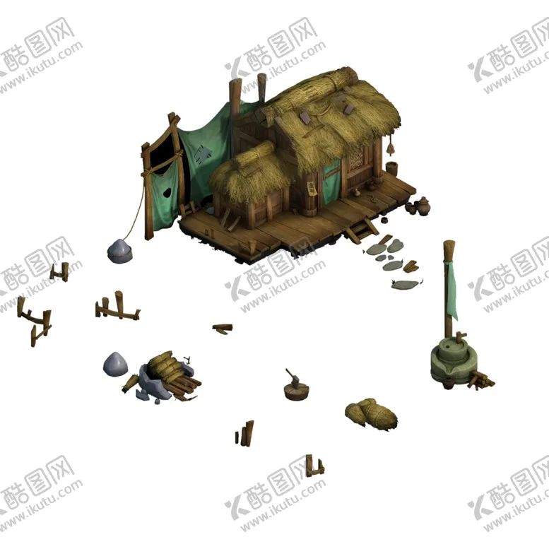 编号：57062206241901273310【酷图网】源文件下载-游戏房屋建筑物元素