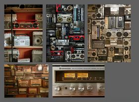 复古记忆老式电器收银机活动海报