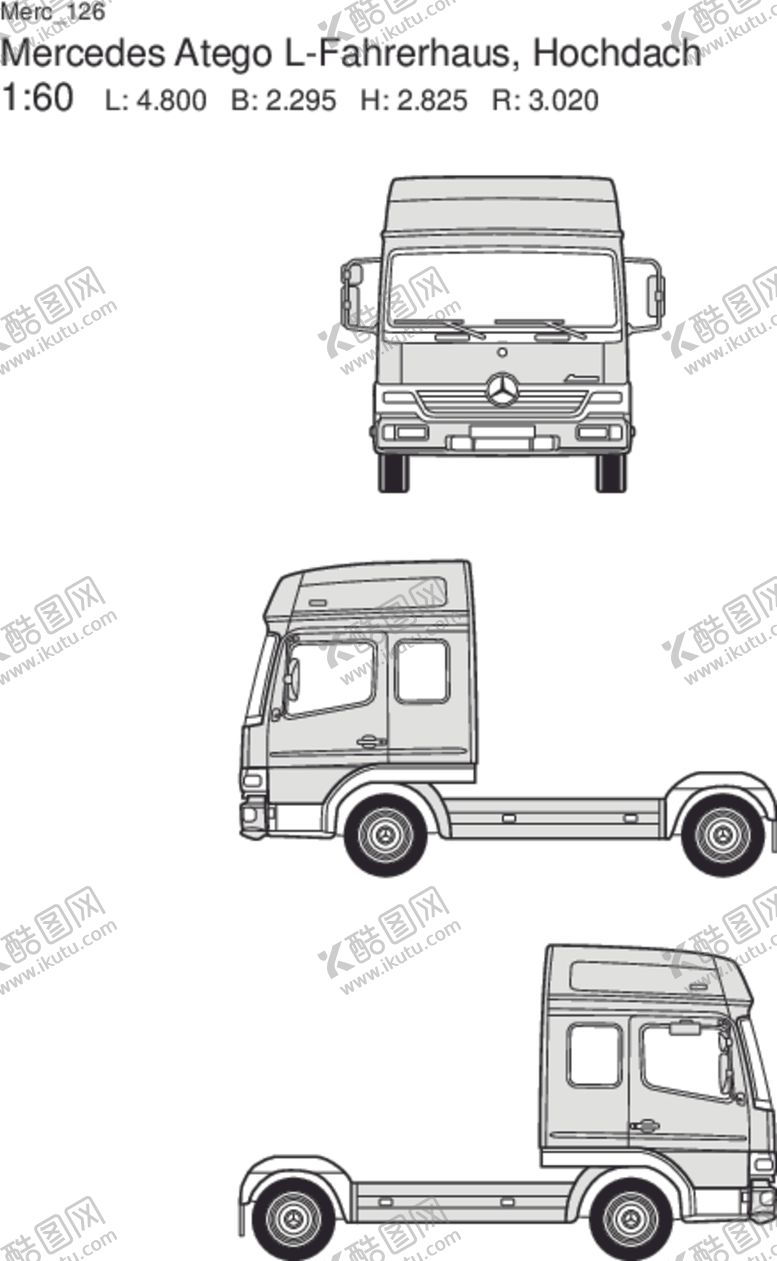 编号：10733504061645208878【酷图网】源文件下载-梅赛德斯工程车