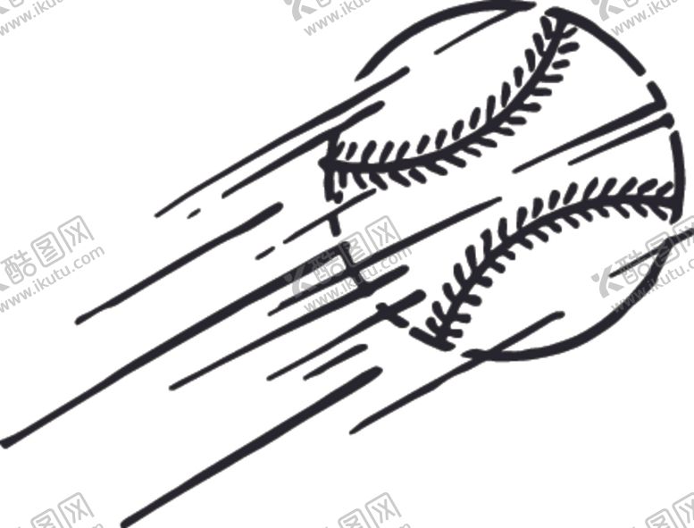 编号：42441910311455151067【酷图网】源文件下载-手绘棒球运动