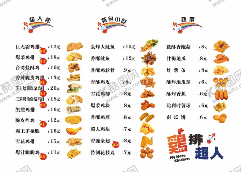 编号：78199711020816195984【酷图网】源文件下载-炸鸡套餐
